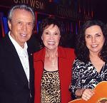 Visiting with Buck and Sharon White backstage at the Grand Ole Opry on October 23, 2009